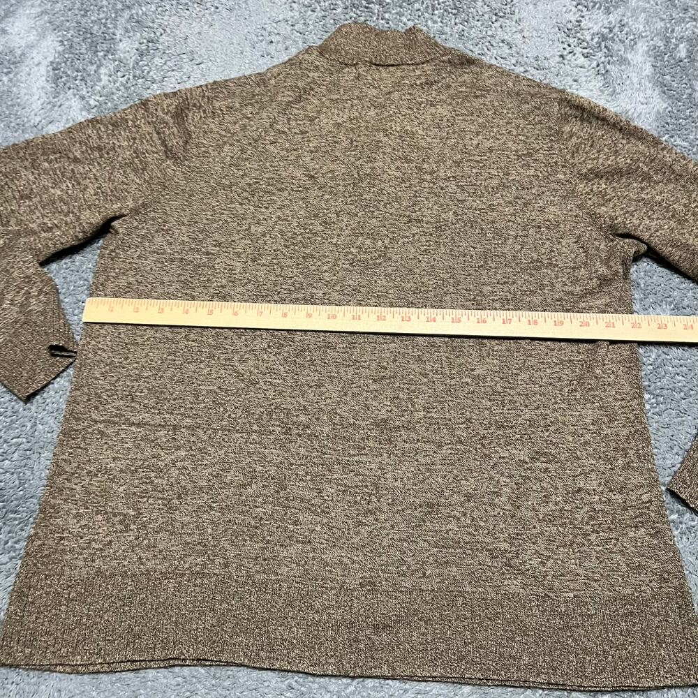 Smartwool Sweater Mens XL Quarter Zip Sweater Tan Merino Blend Brown - Picture 7 of 7